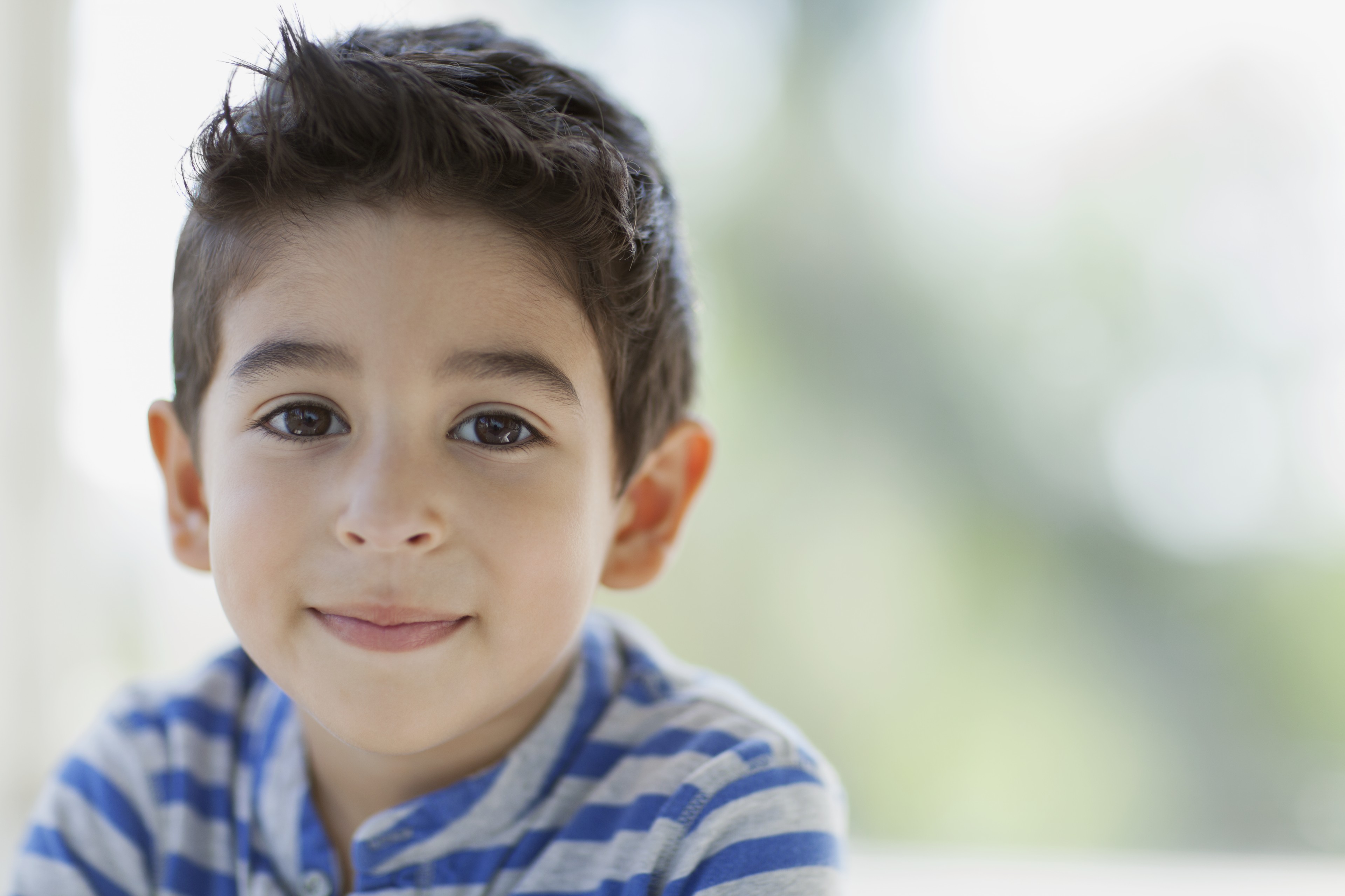 Child in a striped shirt