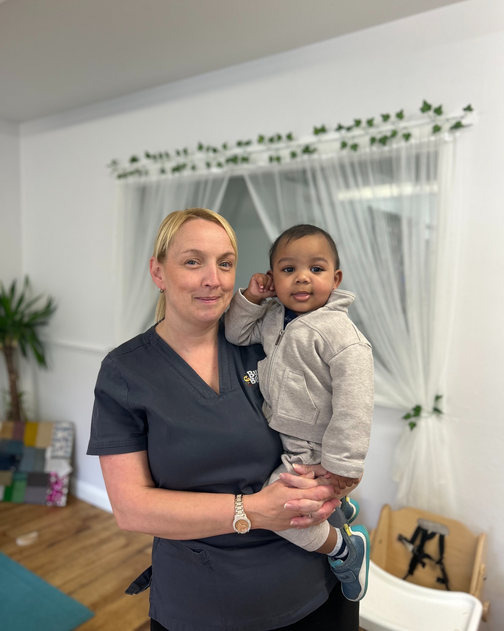 Person holding a child
