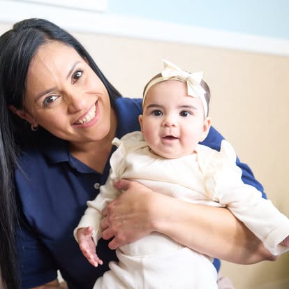 Person holding a child
